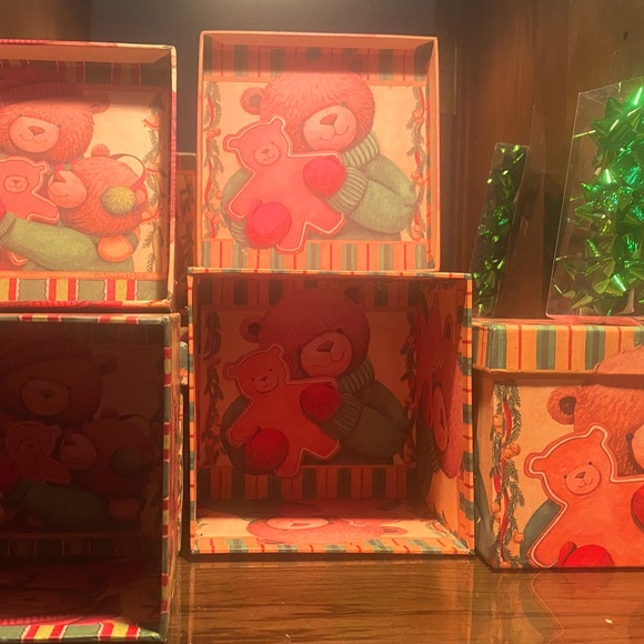 🧸LINDY BOWMAN🧸6-PC CHRISTMAS TEDDY BEAR GIFT 🎁’S SMALL & MEDIUM + MINI BOW’S - Picture 5 of 10